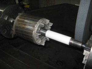 isolation électrique sur une portée de roulement d'un rotor
